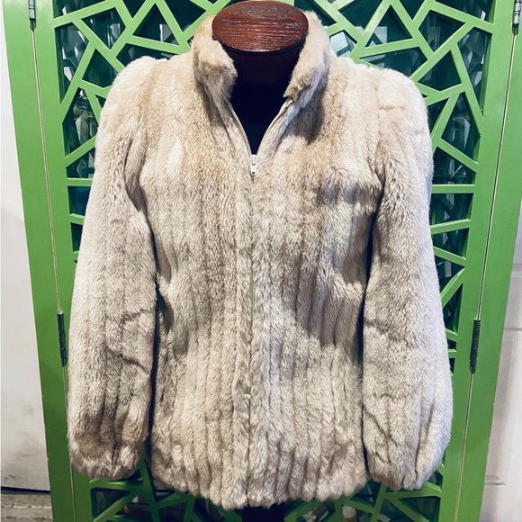 Hillmoor Jackets & Blazers - Sno-Mink by Hillmoor Vintage Faux Fur Zipper Front Jacket